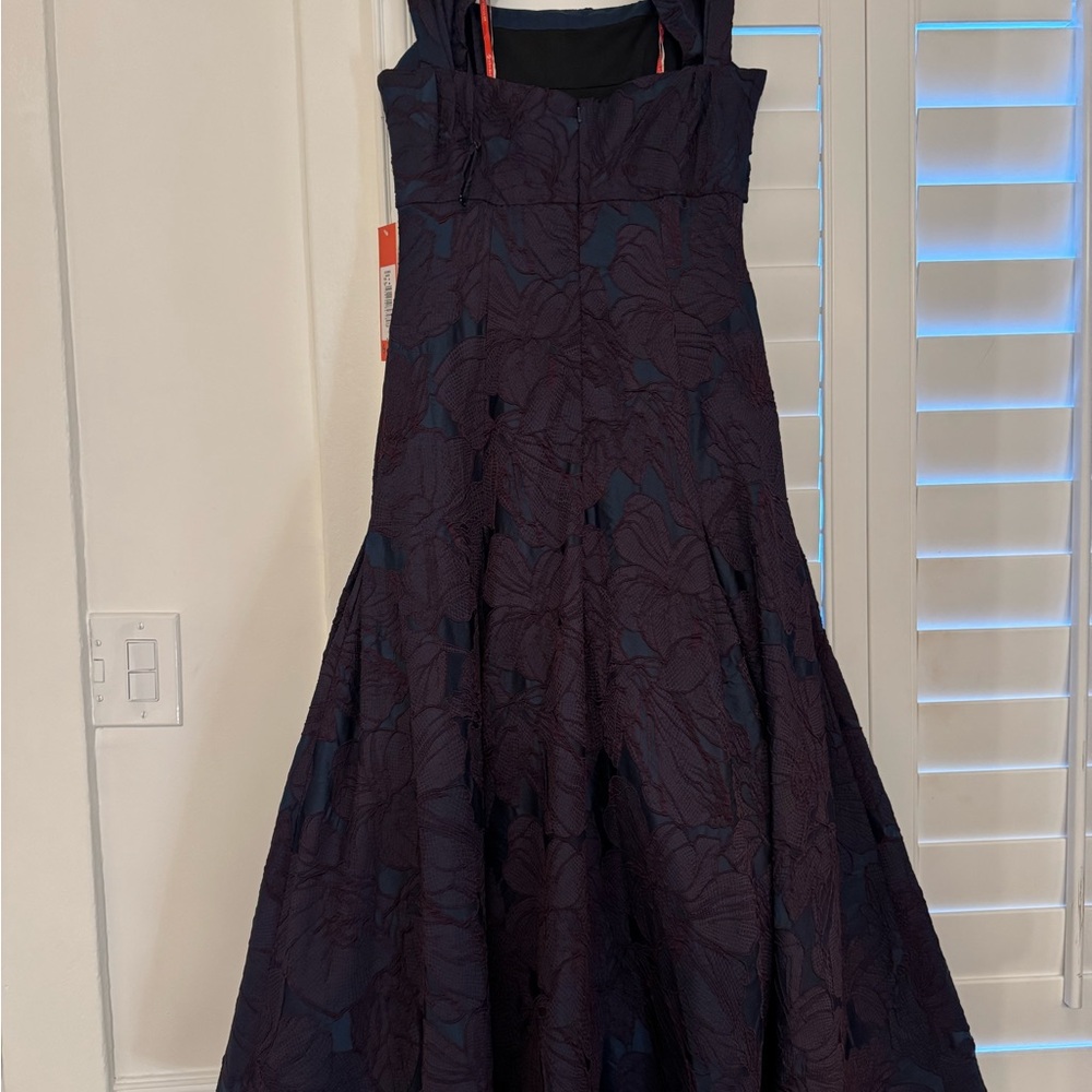 ML jacquard Elegant midi Evening Dress - Picture 10 of 13